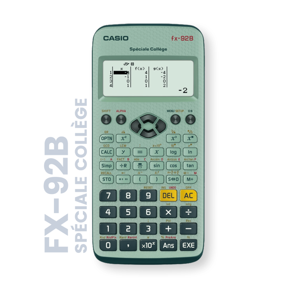 Calculatrice Casio Fx 92 En Ligne Gratuit fx-92B Spéciale Collège - Calculatrice Scientifique | CASIO Éducation BE-FR