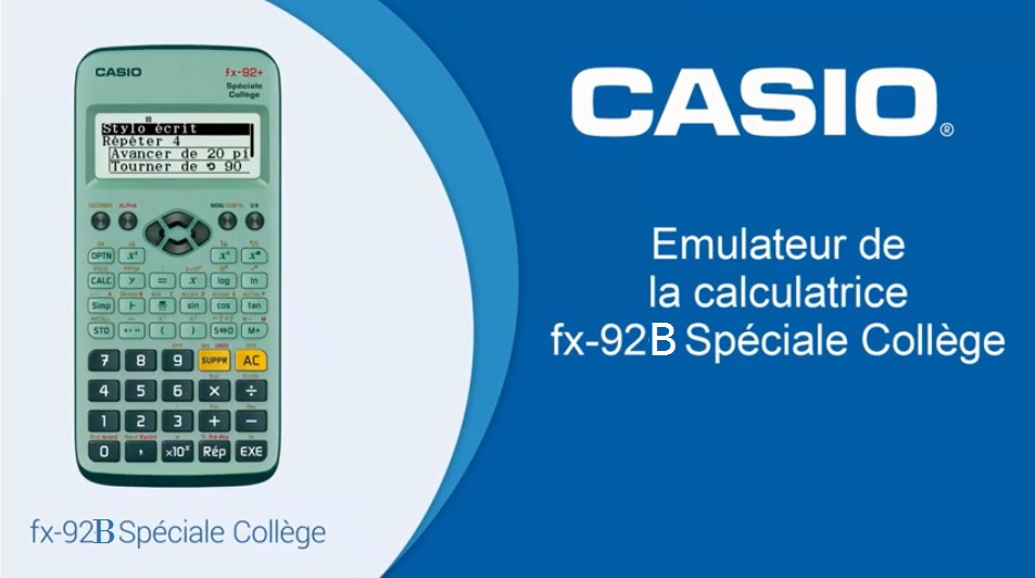 Émulateur fx-92B Spéciale Collège - Émulateur Calculatrice