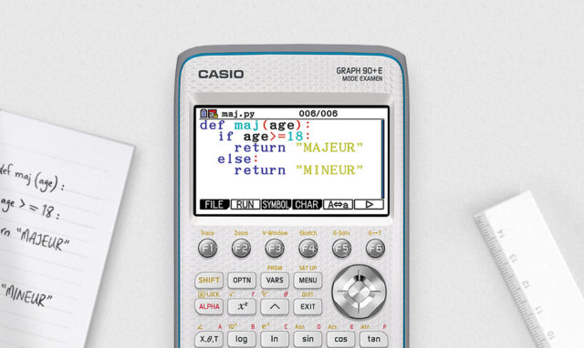 Programmation PYTHON et SCRATCH sur calculatrices, CASIO Éducation