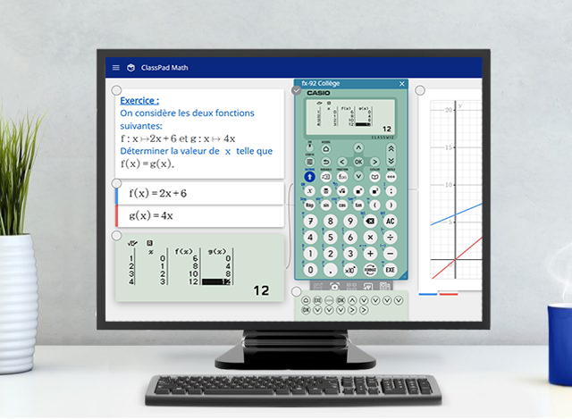 Calculatrice Scientifique Spéciale Collège Casio FX-92+ Graphiques et  Formules 
