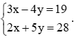 Système d'équations 1