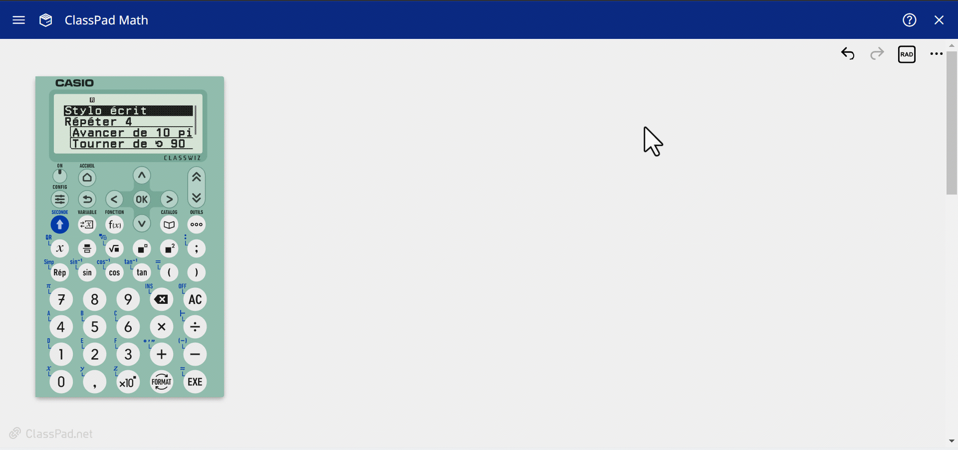 Changer de modèle de calculatrice