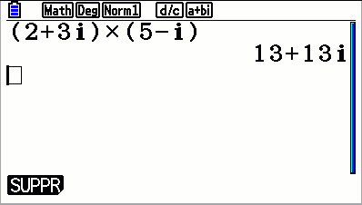 Calculer le module d'un nombre complexe avec la calculatrice casio Graph 35+E II et Graph 90+E