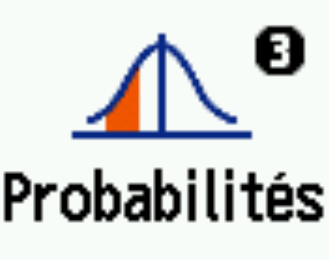 Calculatrice CASIO GRAPH MATH+ menu Probabilités