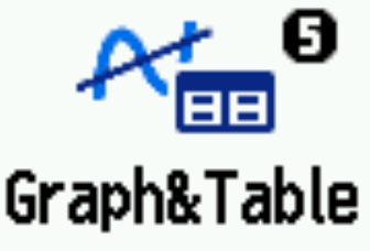 Calculatrice CASIO GRAPH MATH+ menu GRAPH et Table