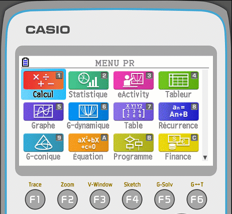 Trouver le numéro de version de sa calculatrice CASIO GRAPH 90+E