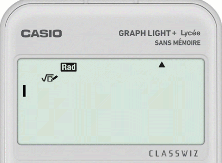 Réinitialisation de la calculatrice CASIO GRAPH LIGHT+