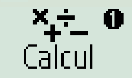 Menu calcul GRAPH LIGHT+