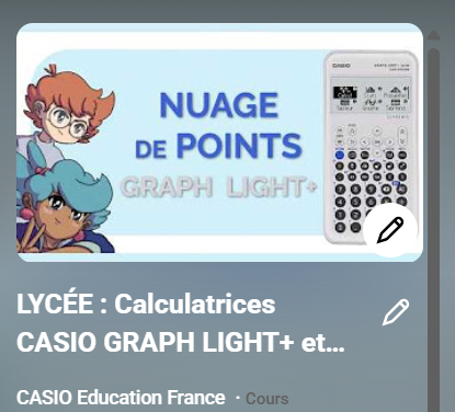 Playlist tuto Lycée GRAPH LIGHT+
