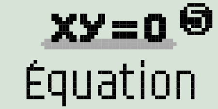 Menu Équation fx-92+ Collège