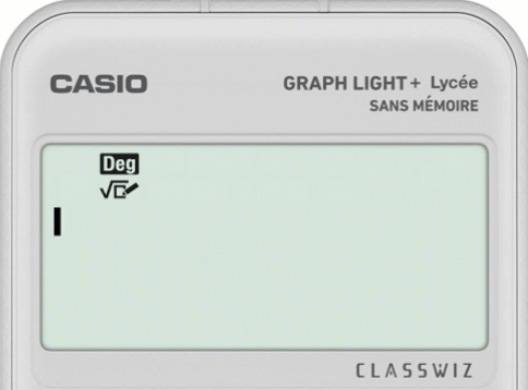 Division euclidienne avec la calculatrice CASIO GRAPH LIGHT+