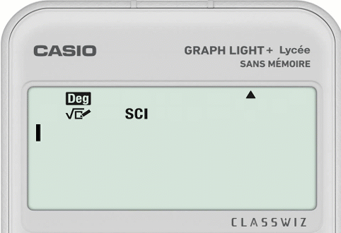 Modifier l'unité d'angles (radian, degré) avec la calculatrice CASIO GRAPH LIGHT+