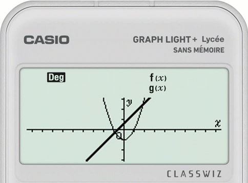 Changer l'arrière-plan du graphique avec la calculatrice CASIO GRAPH LIGHT+