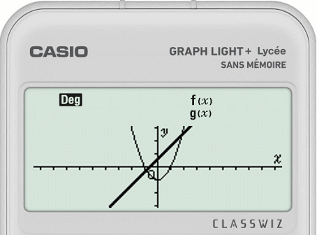Changer la fenêtre graphique avec la calculatrice CASIO GRAPH LIGHT+