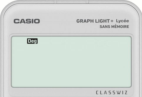 Petite police pour écrire sur plusieurs lignes calculatrice CASIO GRAPH LIGHT+