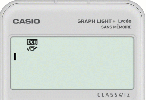 Expression littérale avec la calculatrice CASIO GRAPH LIGHT+
