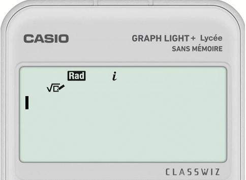 Calculer avec des nombres complexes sur la calculatrice CASIO GRAPH LIGHT+