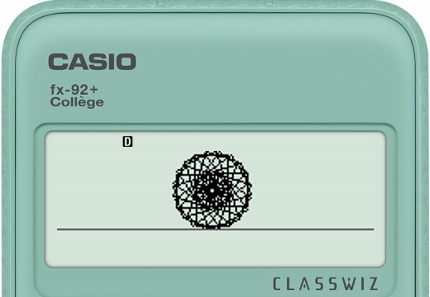 Rosace avec la calculatrice CASIO fx-92+ Collège