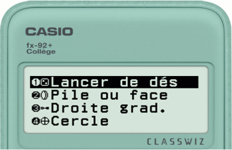 Placer un points sur une droite graduée avec la calculatrice CASIO fx-92+ Collège