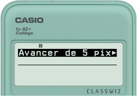 Gif fx 92+ Algo Réglage Unités Arrière Plan